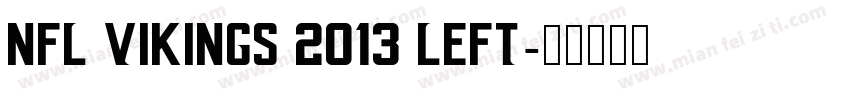 NFL Vikings 2013 Left字体转换
